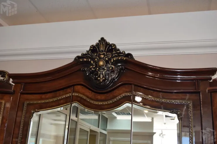 Шкаф Джоконда 5-дверный корень дуба глянец