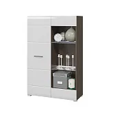 Стеллаж Ненси (венге/белый глянец) Стеллаж Ненси (венге/белый глянец)