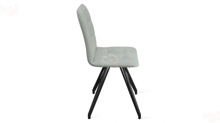 Стул Аспен К4 Черный муар, Велюр Confetti Silver