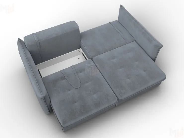 Диван прямой Лига-100 НПБ ( TOWER 10 серый )