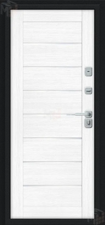 Входная металлическая дверь Thermo Техно Декор-2 Snow Melinga