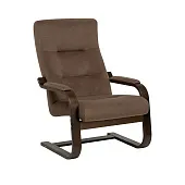 Кресло Leset Оскар NEW (Орех текстура/Bingo 07 (коричневый))