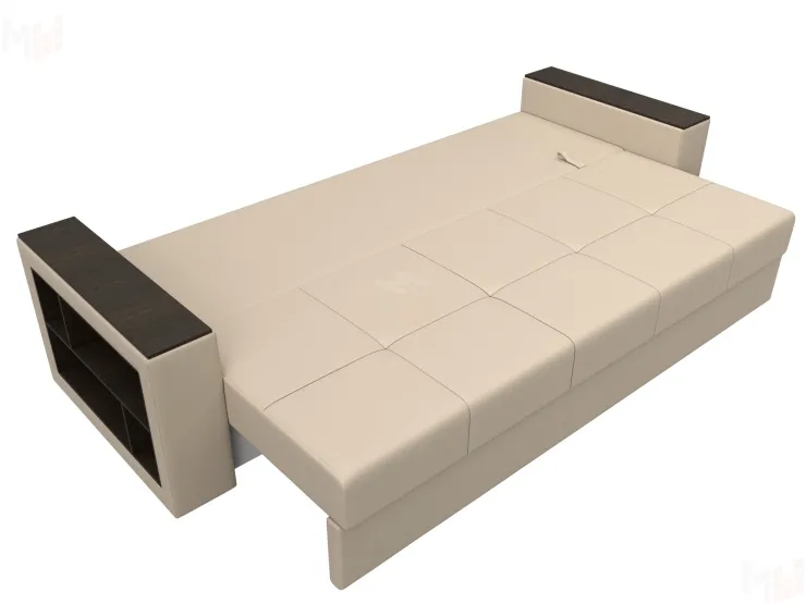 Диван прямой Дубай Лайт полки слева ( Бежевый )