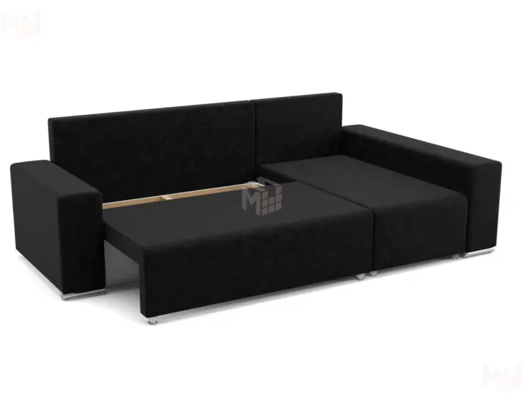 Угловой диван-кровать Маркиз Черный