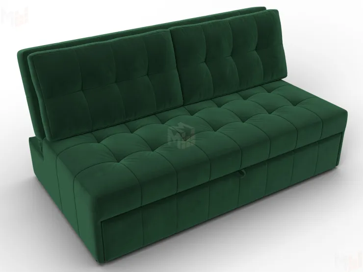 Диван прямой Лига-107 (160) ( SEVEN 626 зеленый )