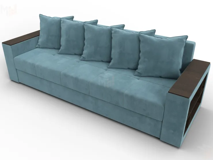 Диван прямой Дубай Лайт ( Бирюзовый )