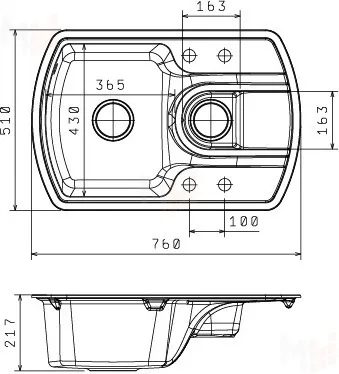 Мойка Нире 760К