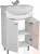 Тумба под умывальник Домино Уют 50 Волна без ящика Айсберг
