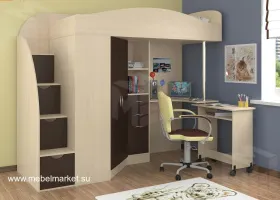 Кровать-чердак Теремок-1 Гранд