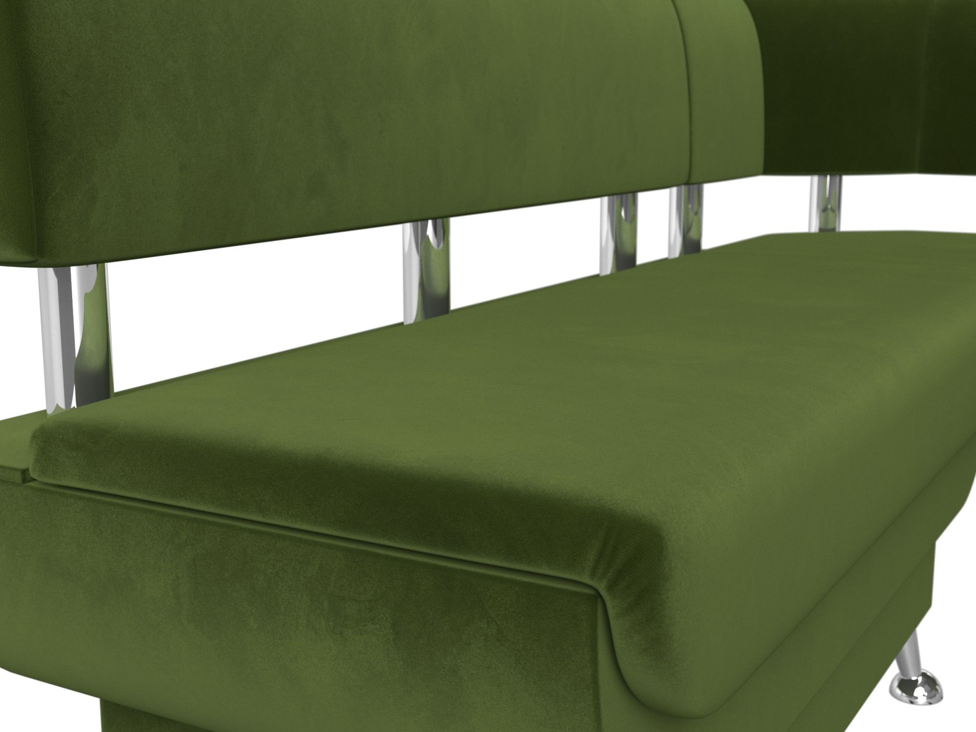 Кухонный угловой диван Альфа правый угол (Зеленый)