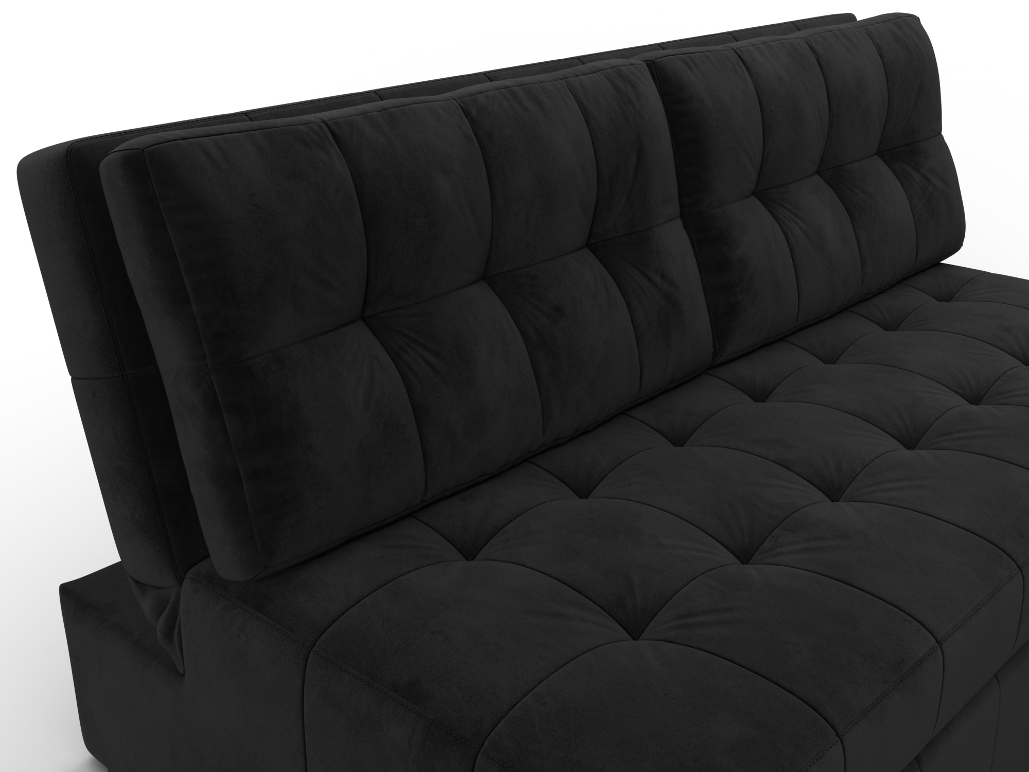 Диван прямой Лига-107 (160) ( SEVEN 35 черный )