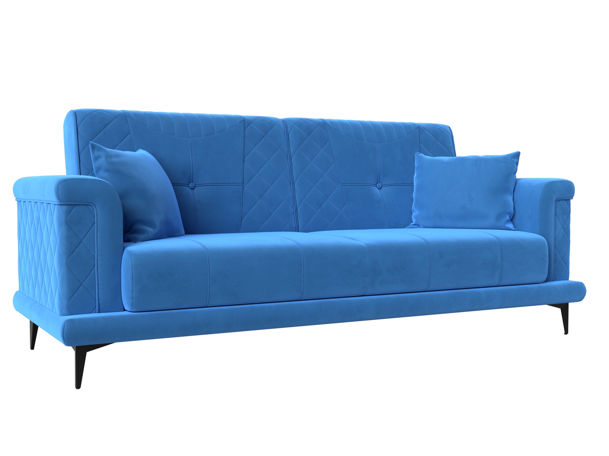 Прямой диван Неаполь (Голубой)
