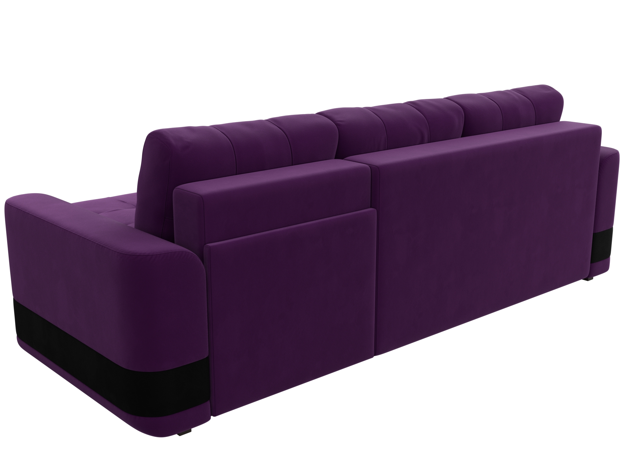 Угловой диван Честер правый угол (Фиолетовый\Черный)