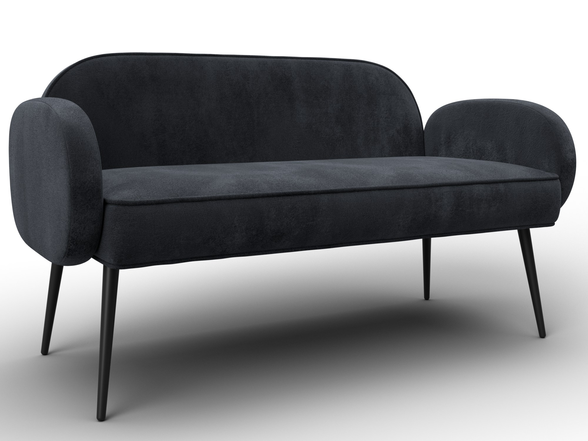 Диван прямой Лига-086 ( TOWER 11 темно-серый )