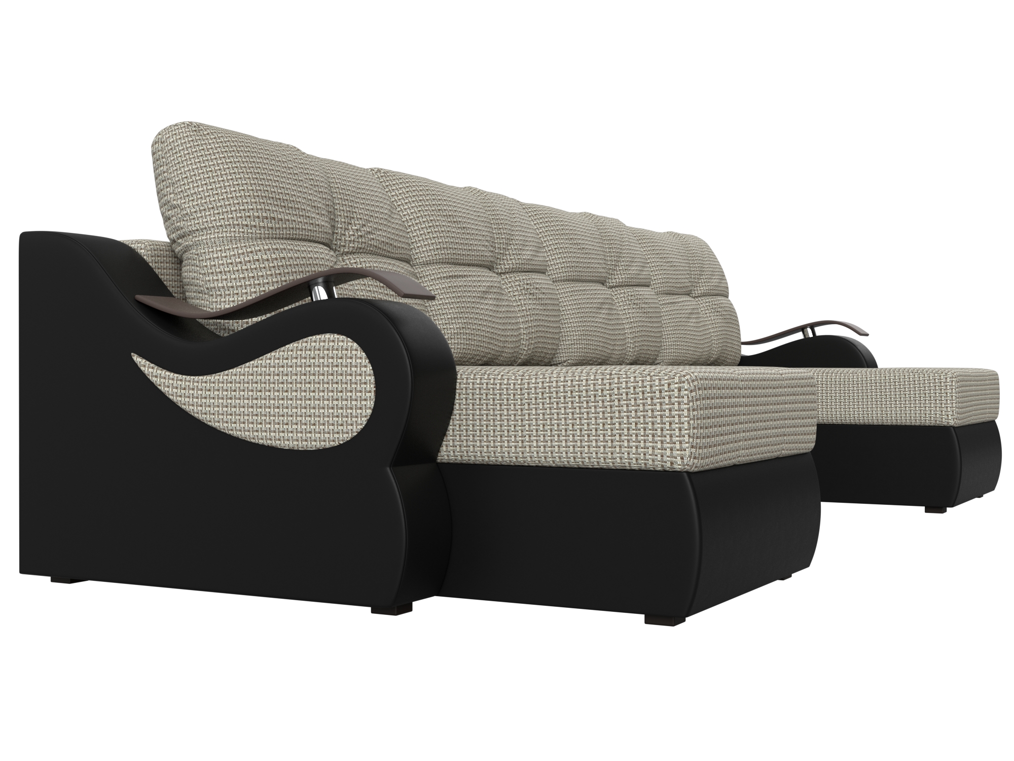 П-образный диван Меркурий (Корфу 02\черный)