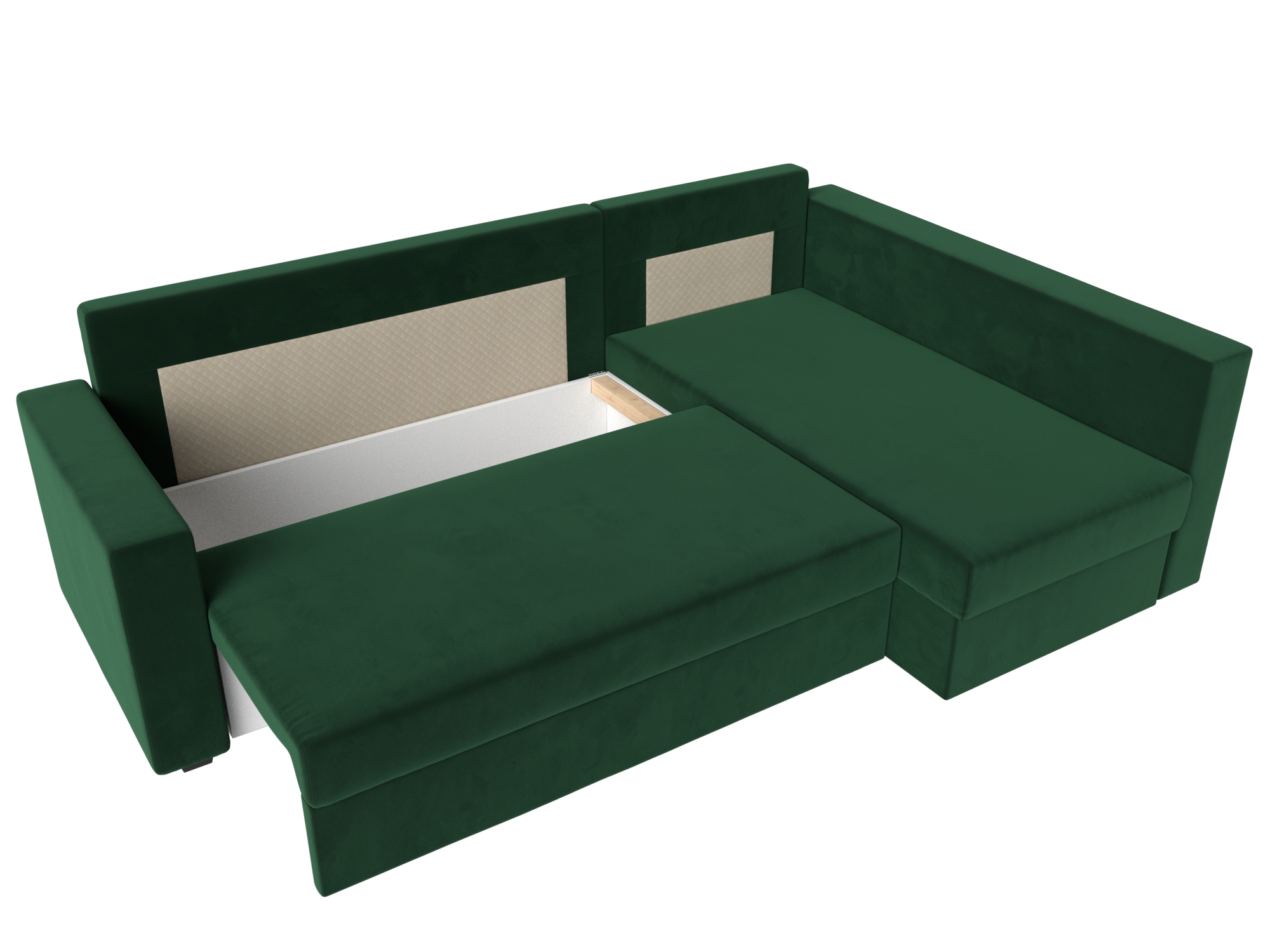 Угловой диван Мансберг правый угол (Зеленый)