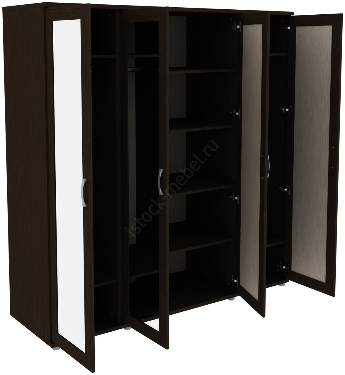 Шкаф для одежды с 4 зеркалами ГАРУН-К 414.06