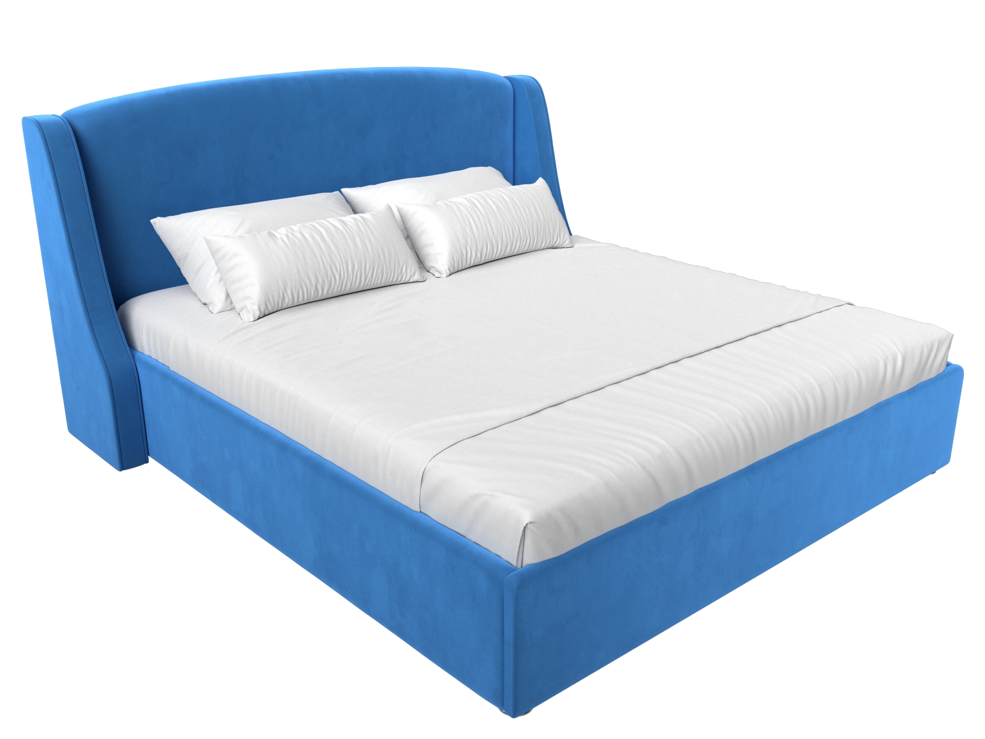 Интерьерная кровать Лотос 160 (Голубой)