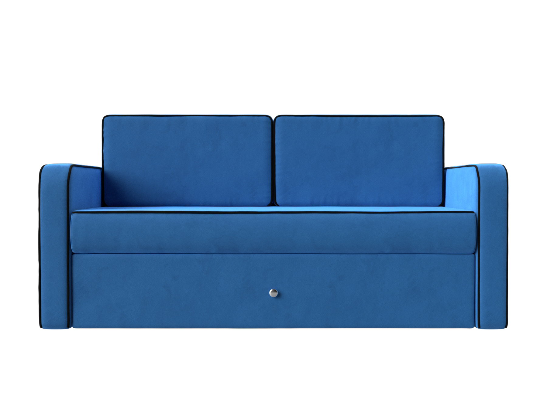 Детский диван трансформер Смарт (Голубой\Черный)