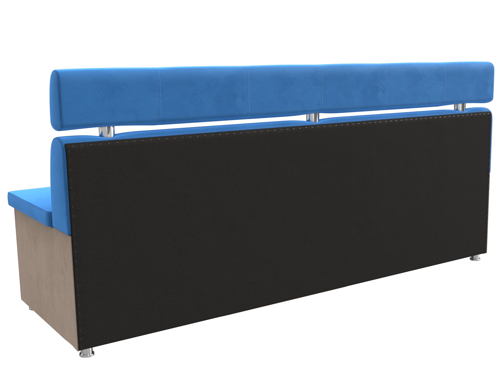 Кухонный прямой диван Классик (голубой\бежевый)