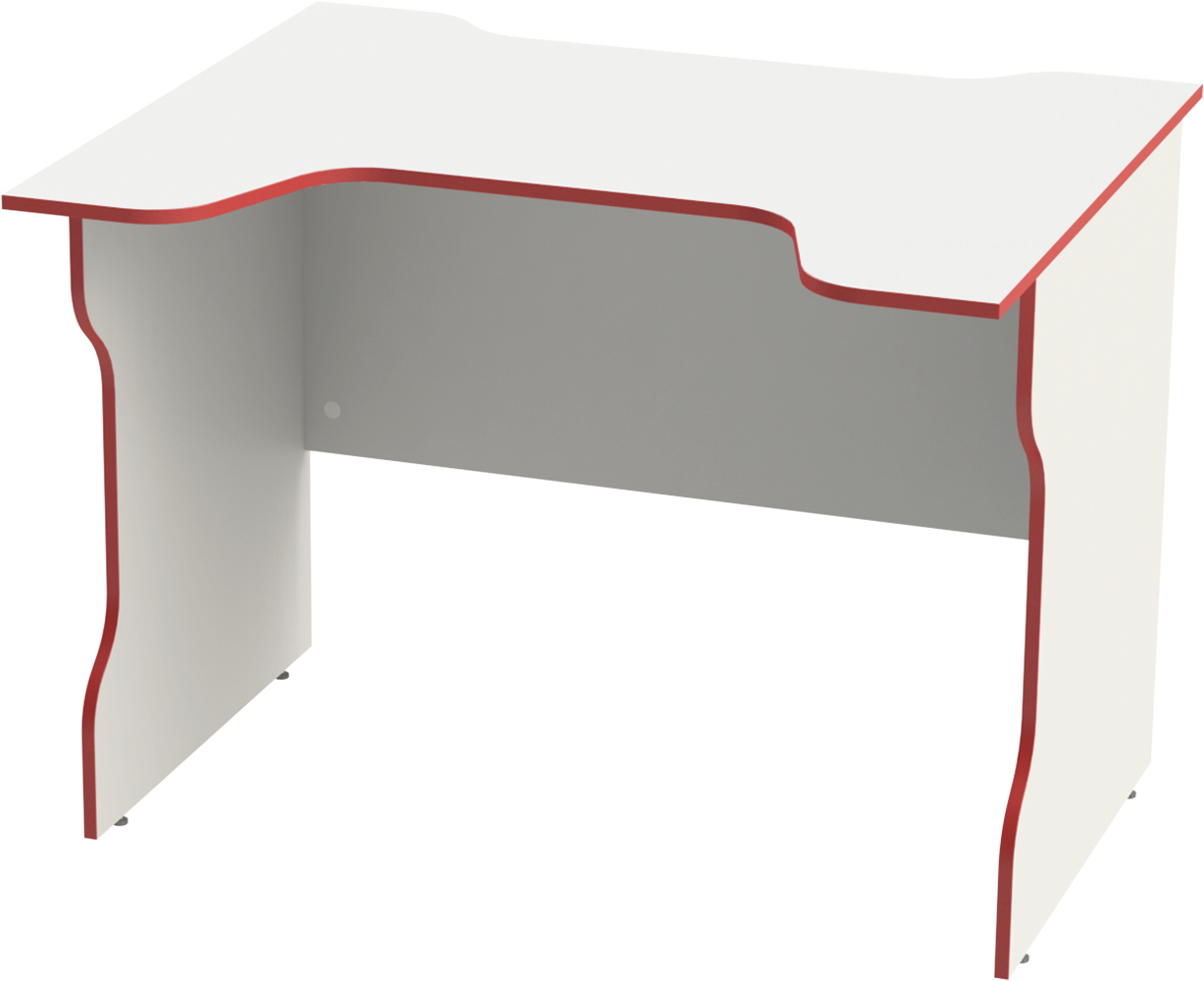 Стол компьютерный игровой ВАРДИГ K2 (белый/красный)