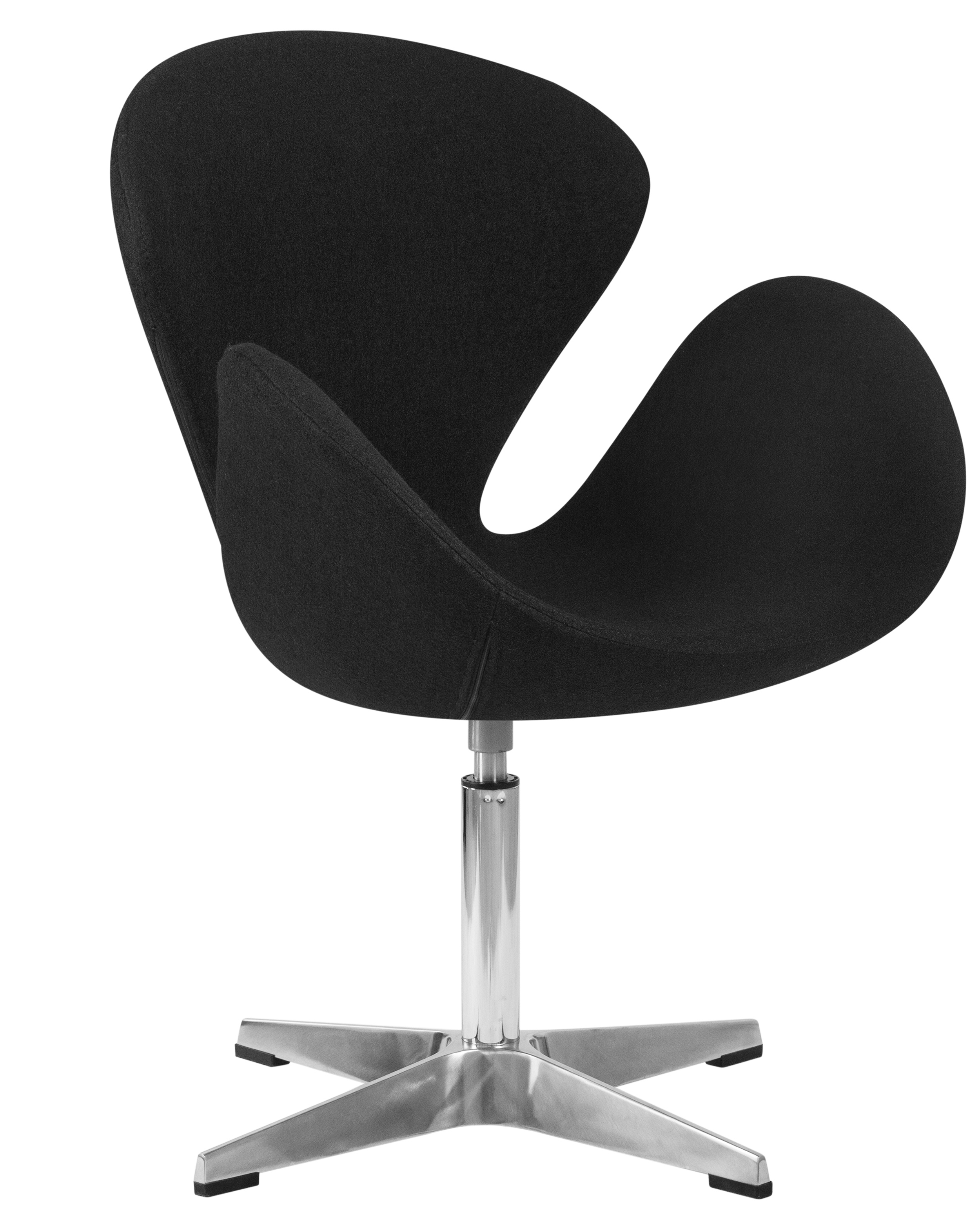 Кресло дизайнерское DOBRIN SWAN (черная ткань AF9)