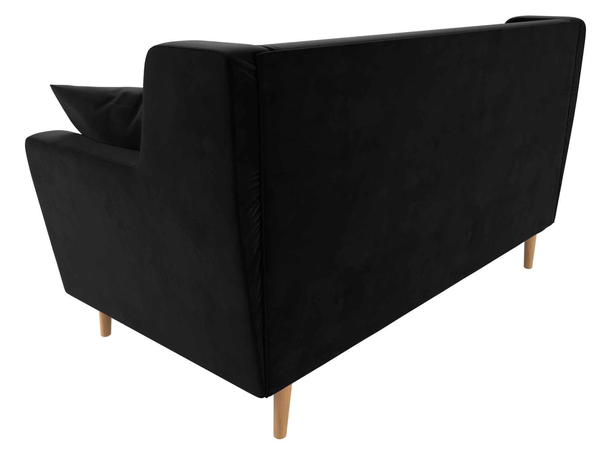 Прямой диван Брайтон 2 (Черный)