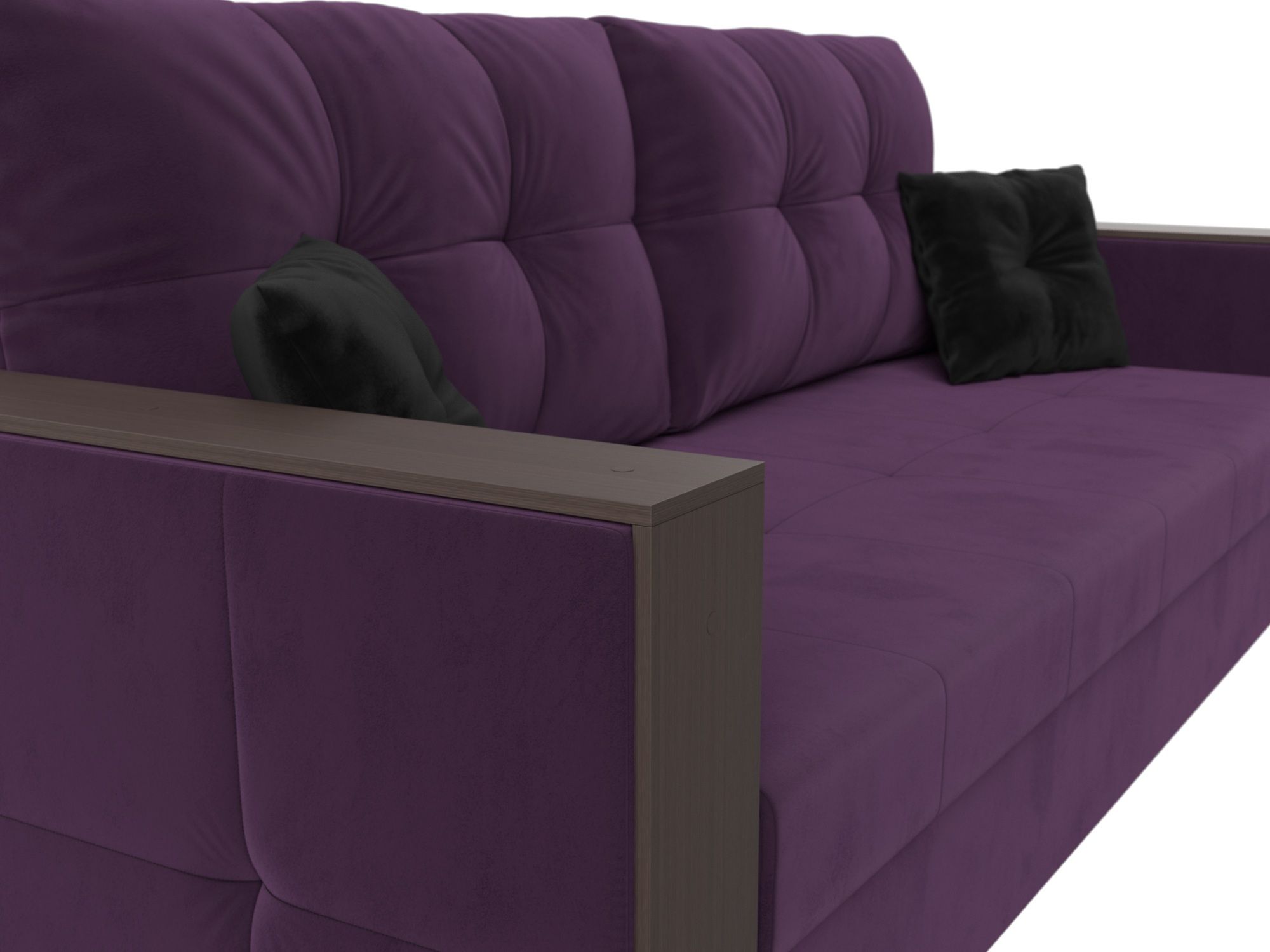 Прямой диван Валенсия С (Фиолетовый)