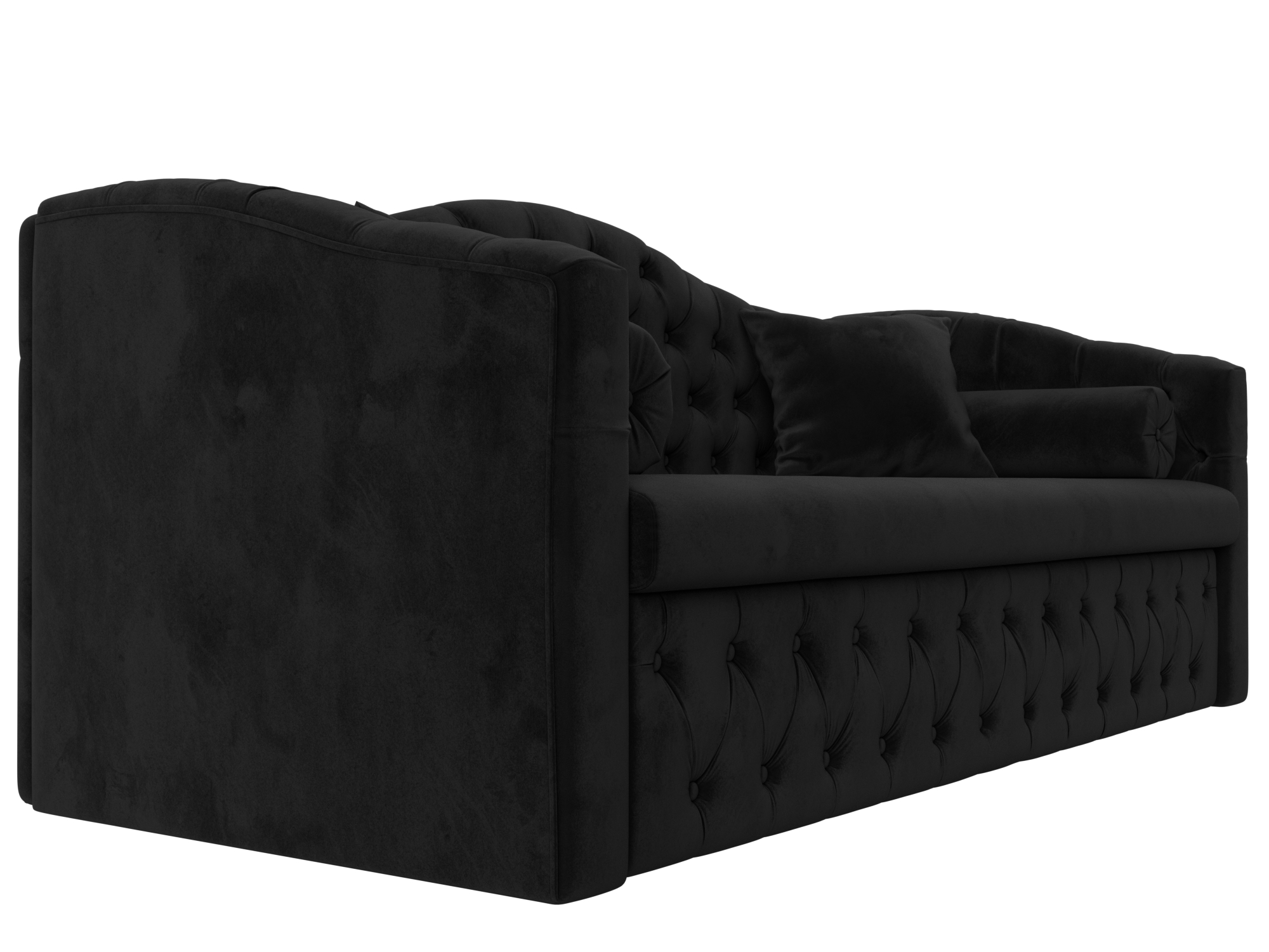Прямой диван Мечта (Черный)