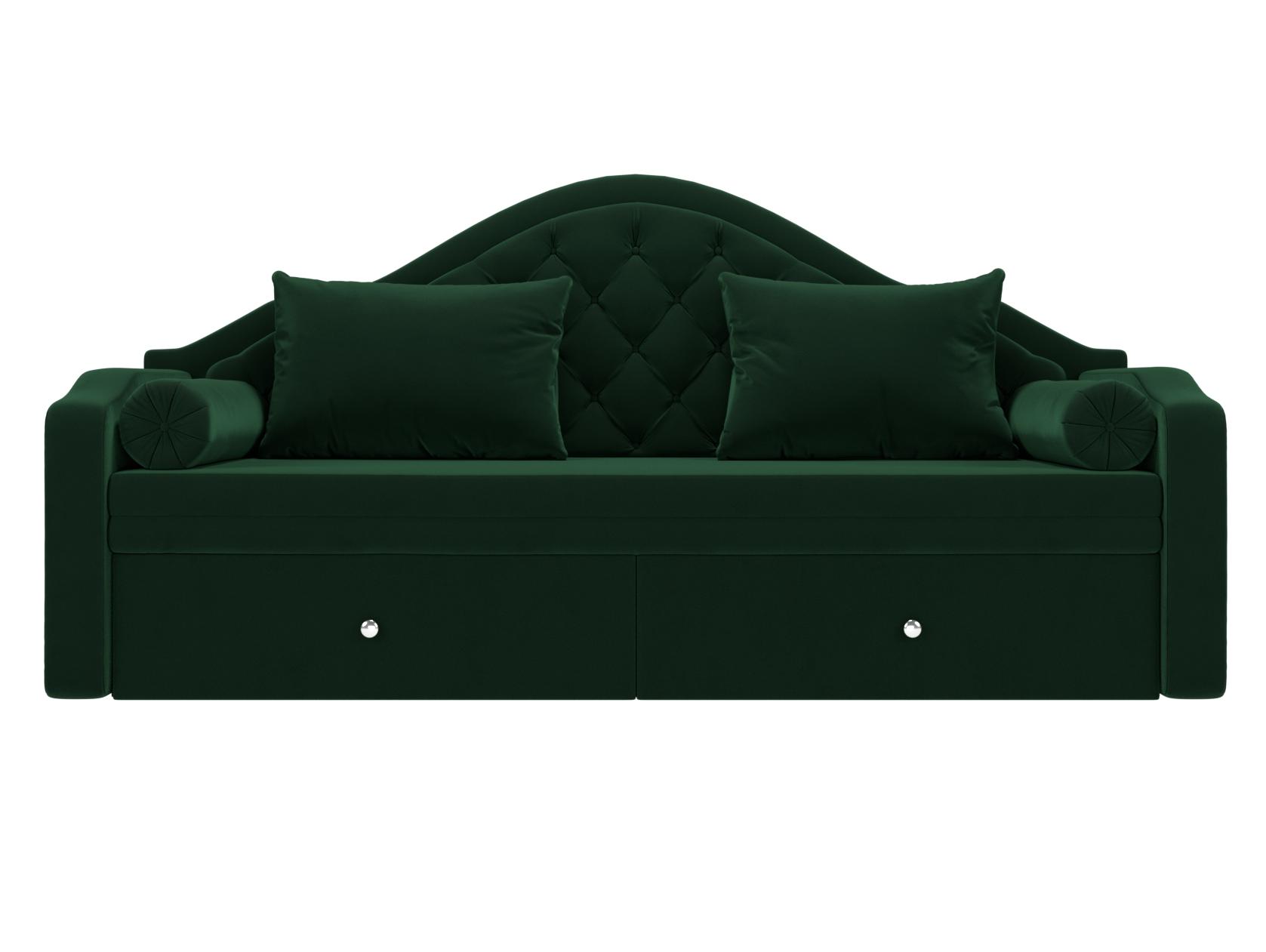 Прямой диван софа Сойер (Зеленый)