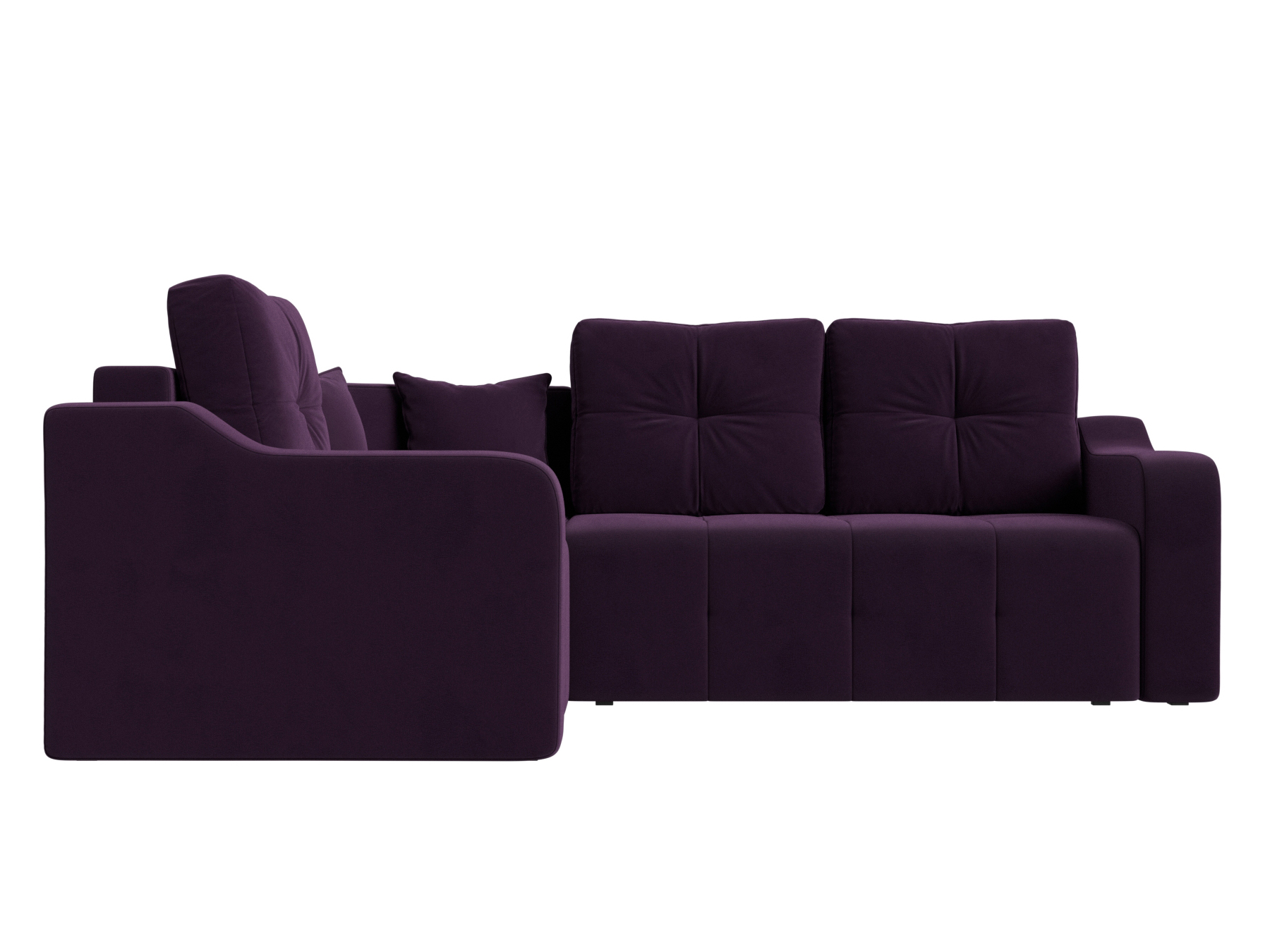 Угловой диван Кембридж левый угол (Фиолетовый)