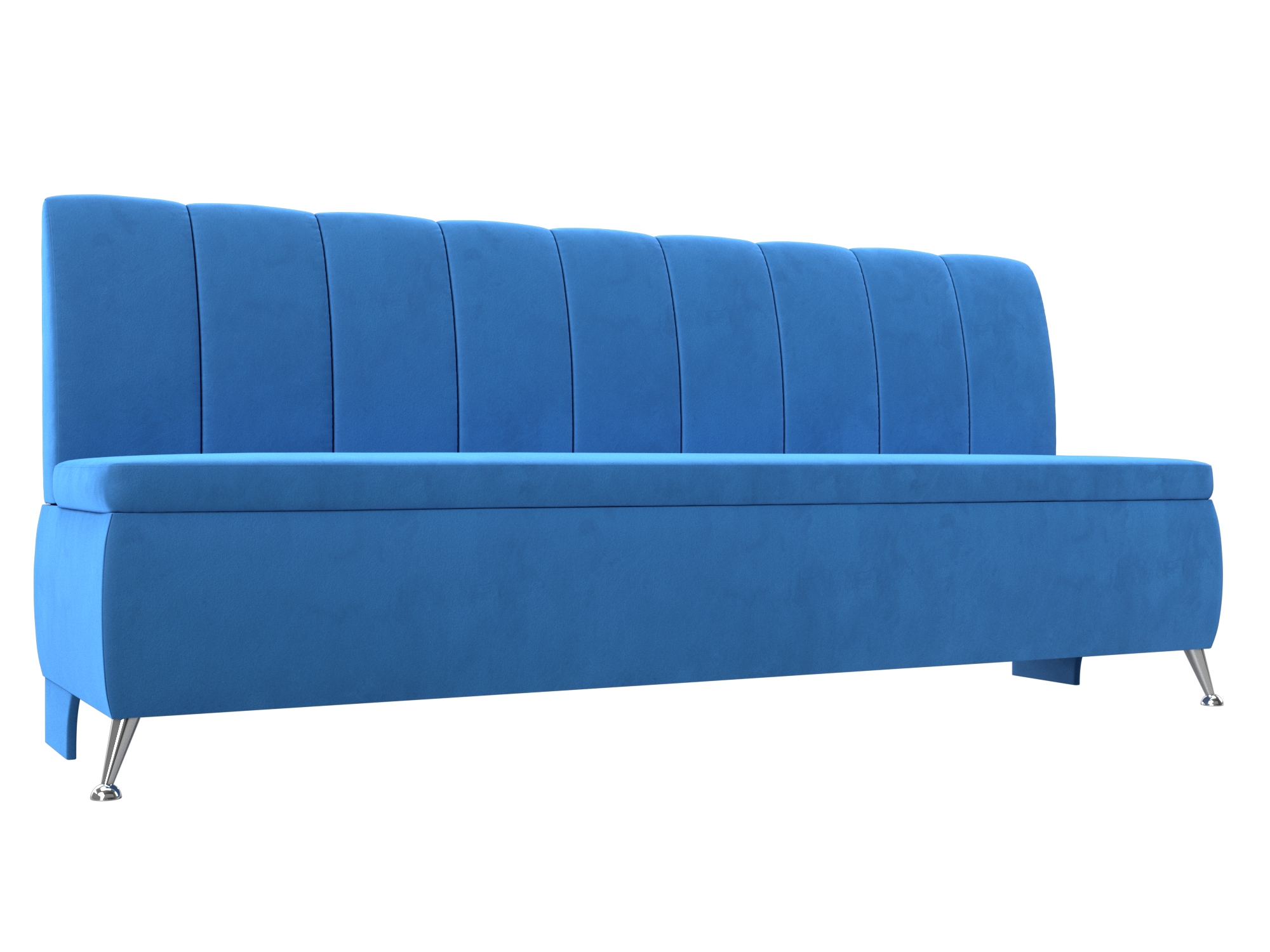Кухонный прямой диван Кантри (Голубой)