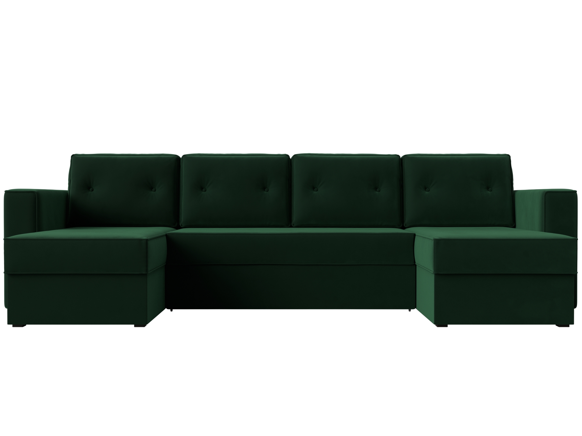 П-образный диван Принстон (Зеленый)