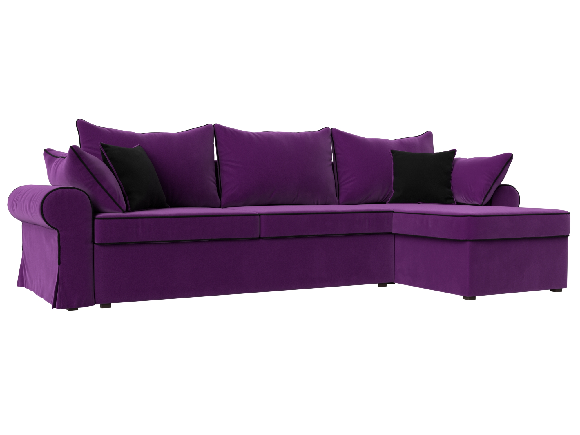 Угловой диван Элис правый угол (Фиолетовый)