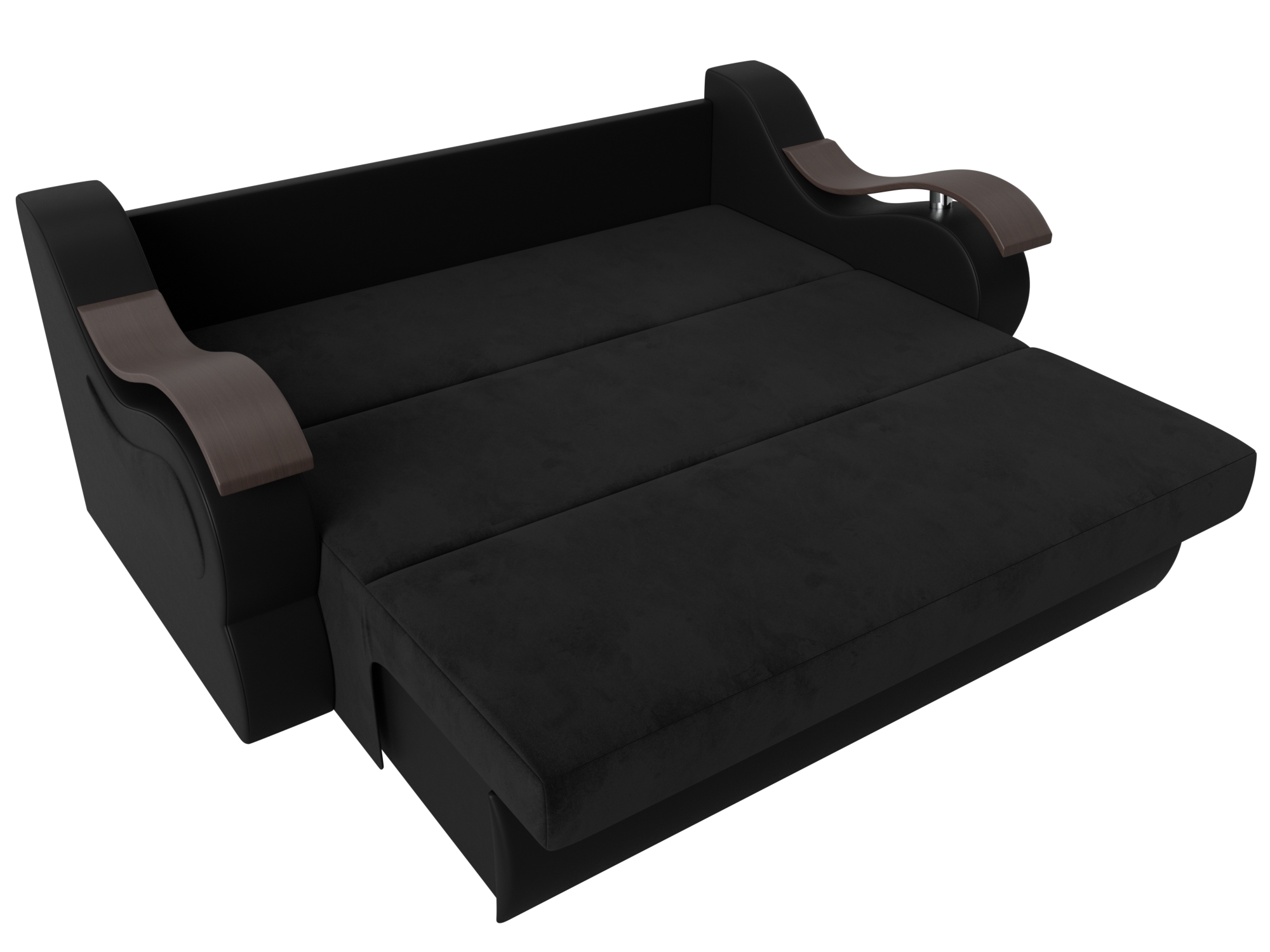 Прямой диван Меркурий 160 (Черный\Черный)