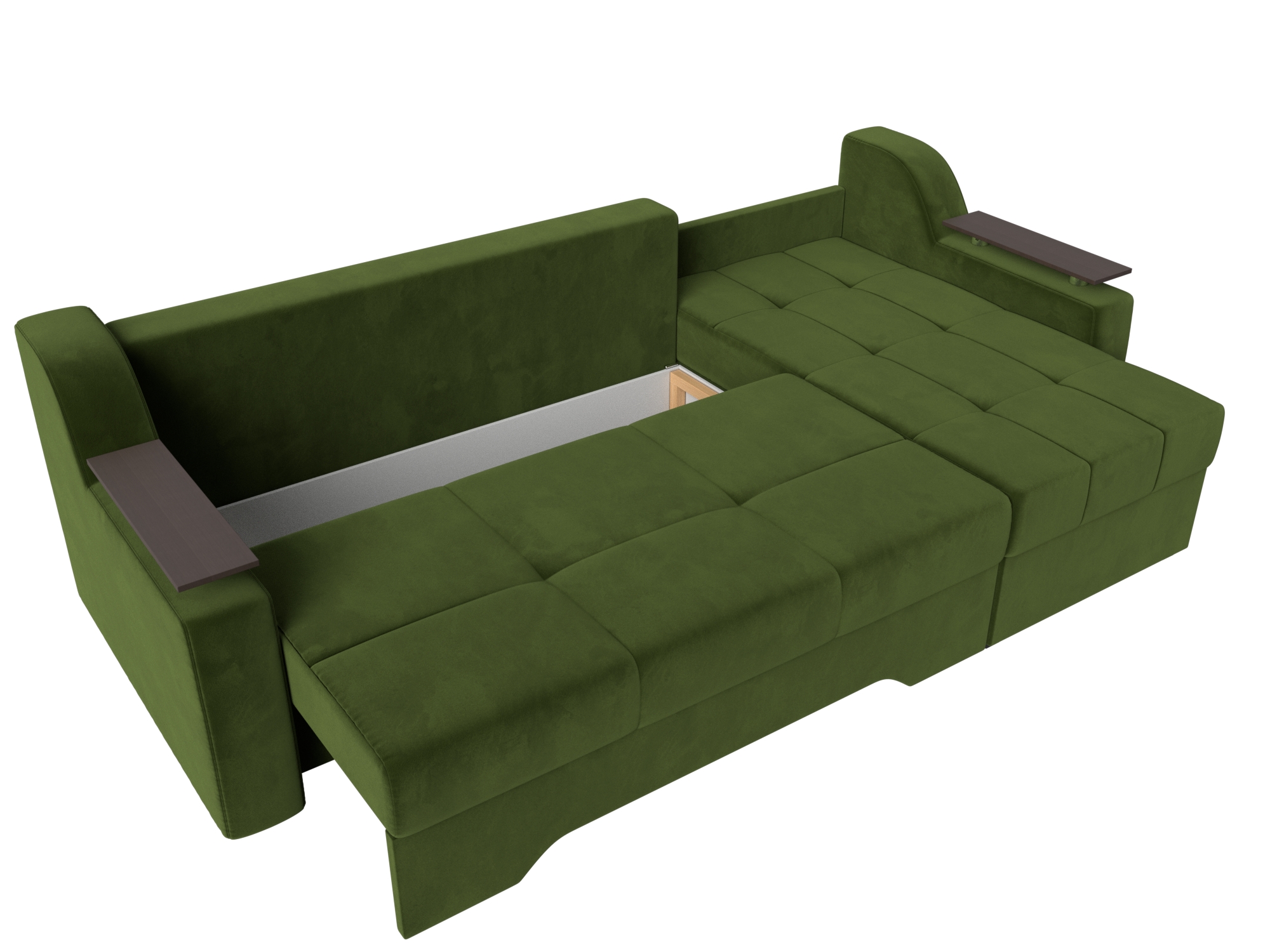Угловой диван Сенатор правый угол (Зеленый)