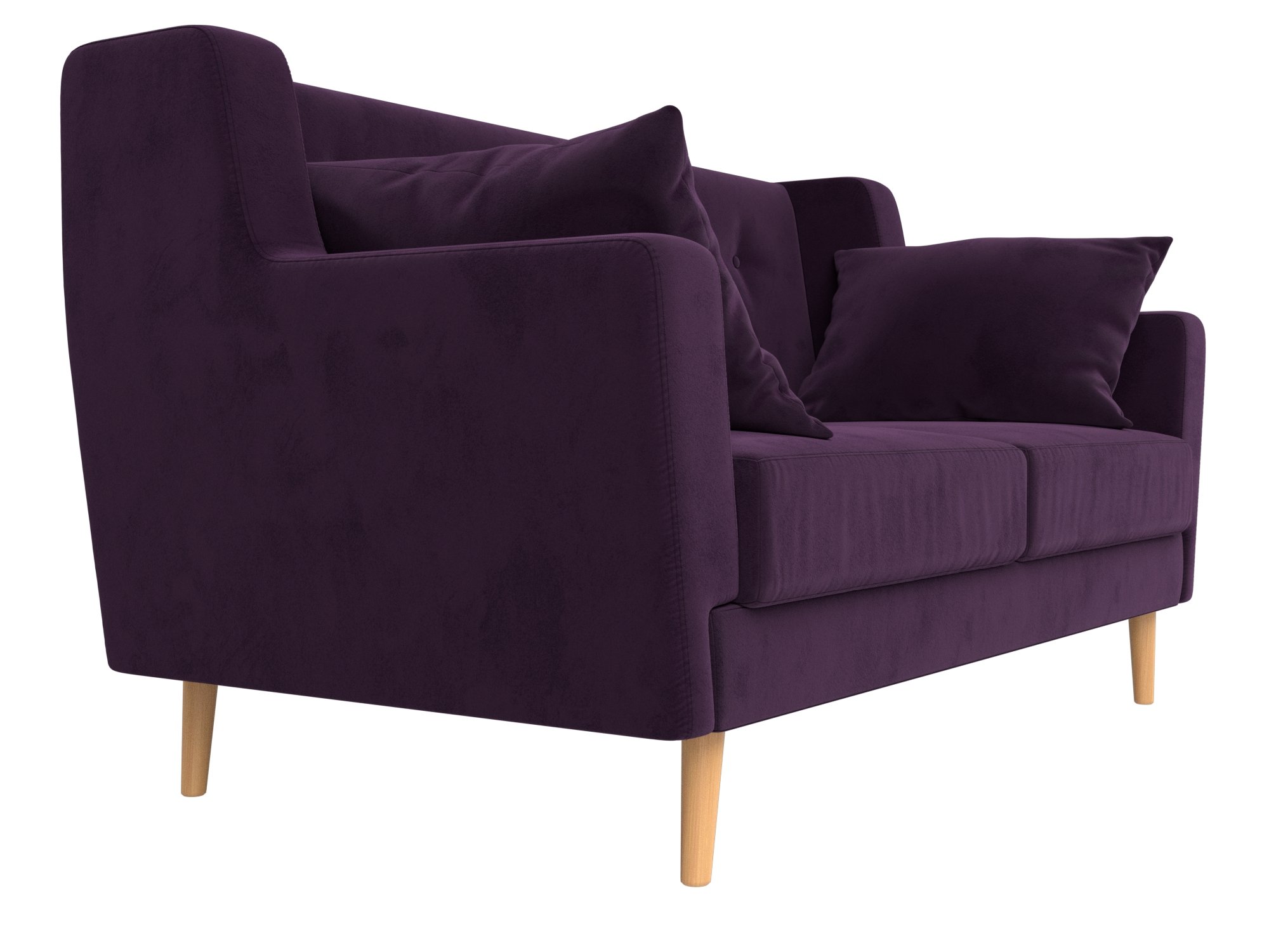 Прямой диван Брайтон 2 (Фиолетовый)