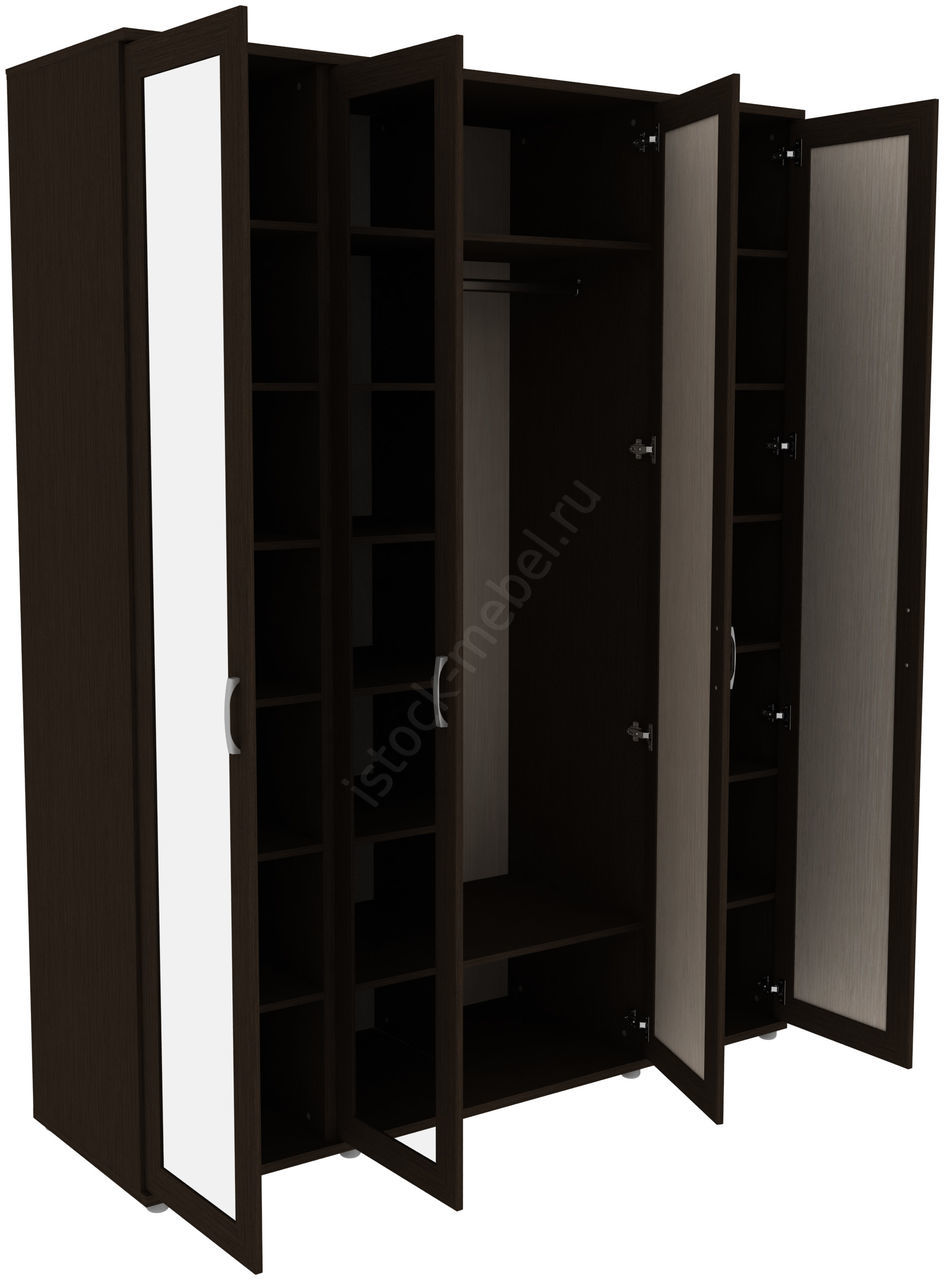 Шкаф для одежды с 4 зеркалами ГАРУН-К 514.02
