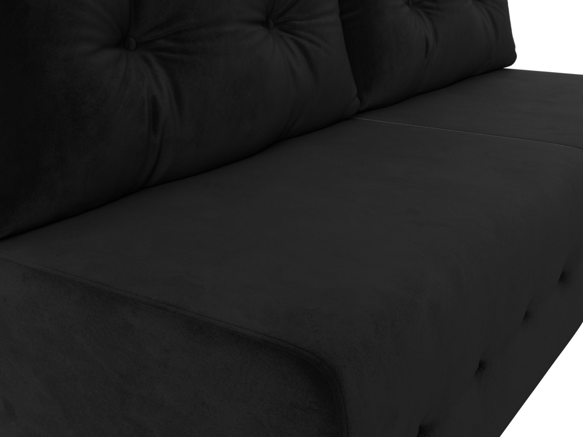 Прямой диван Лондон (Черный)