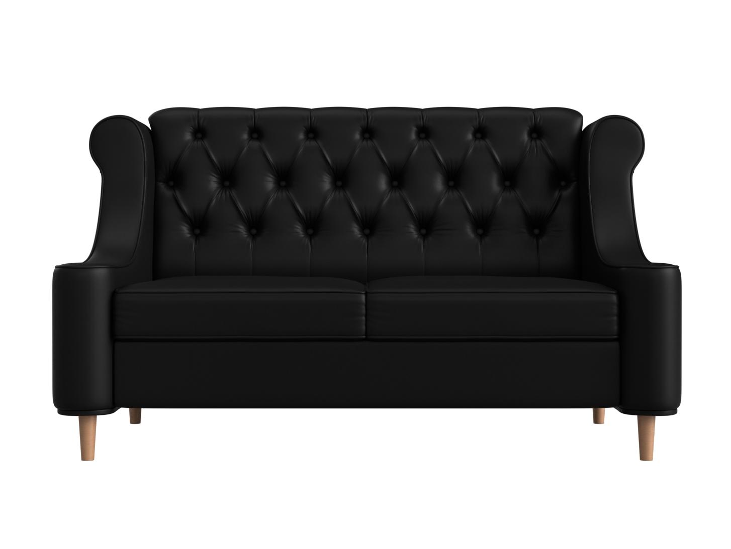 Прямой диван Бронкс (Черный)
