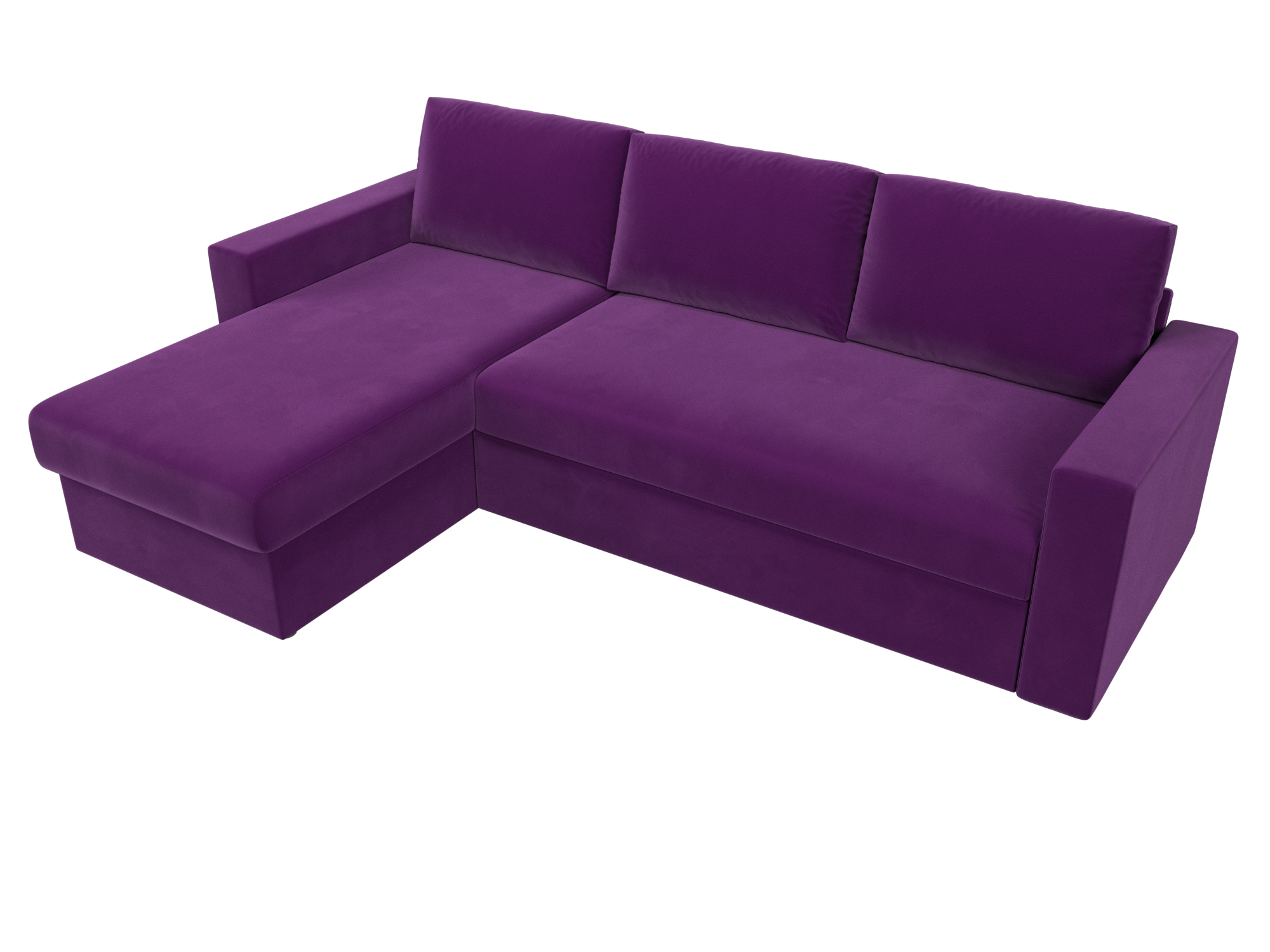 Угловой диван Траумберг левый угол (Фиолетовый)