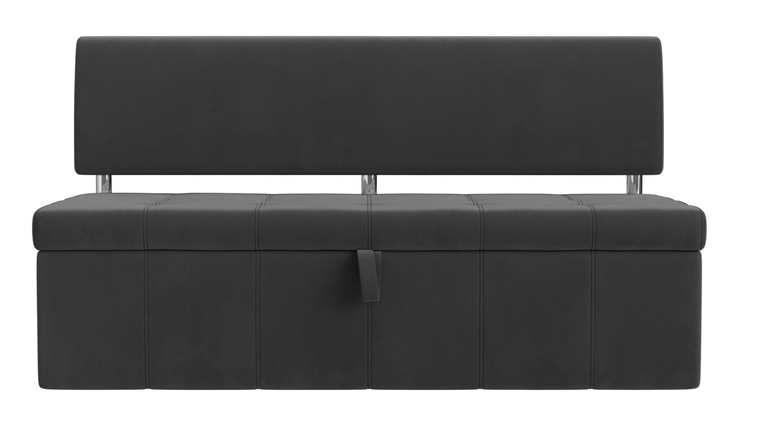 Кухонный прямой диван Стоун (Серый)