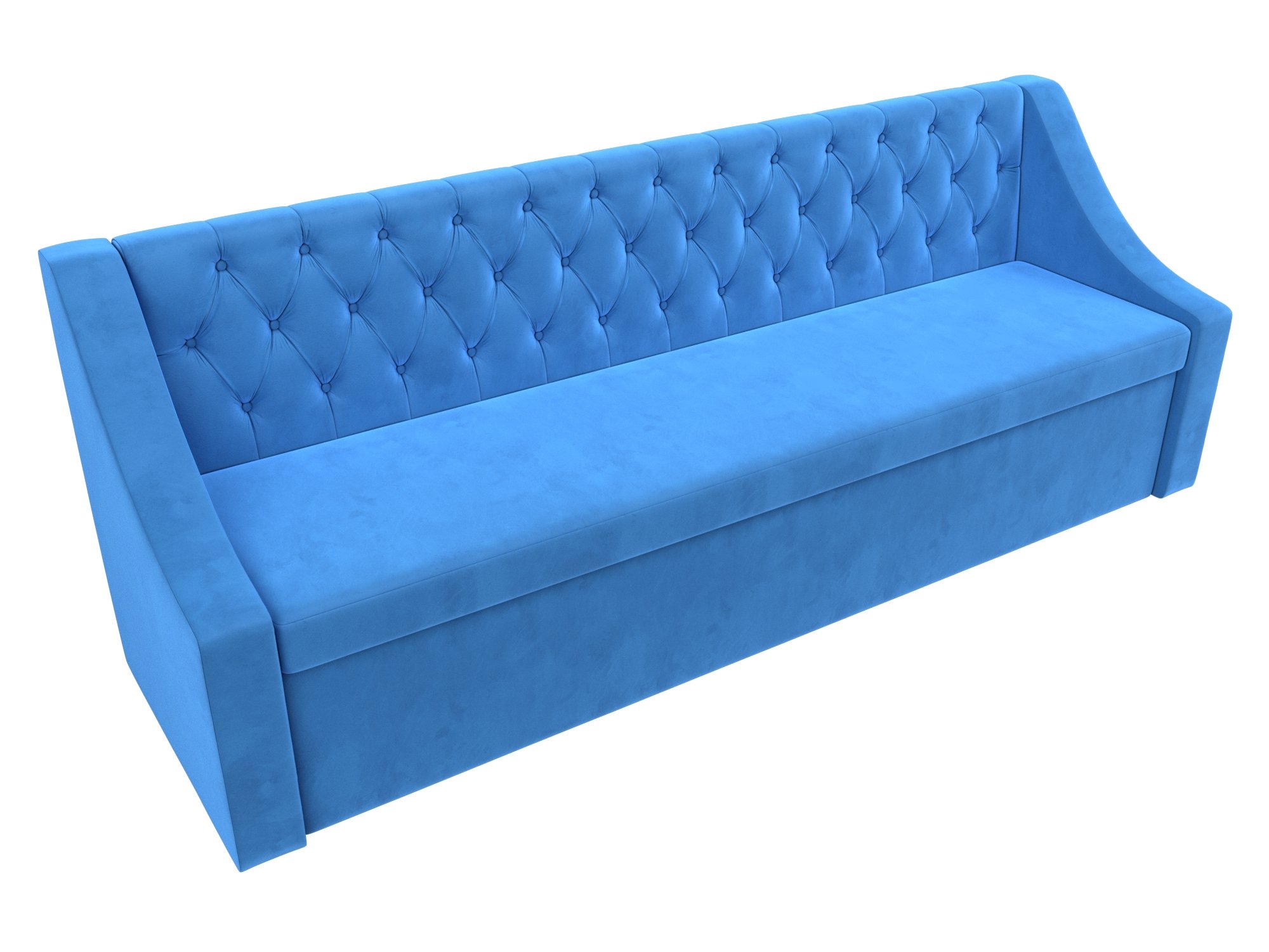 Кухонный прямой диван Мерлин (Голубой)