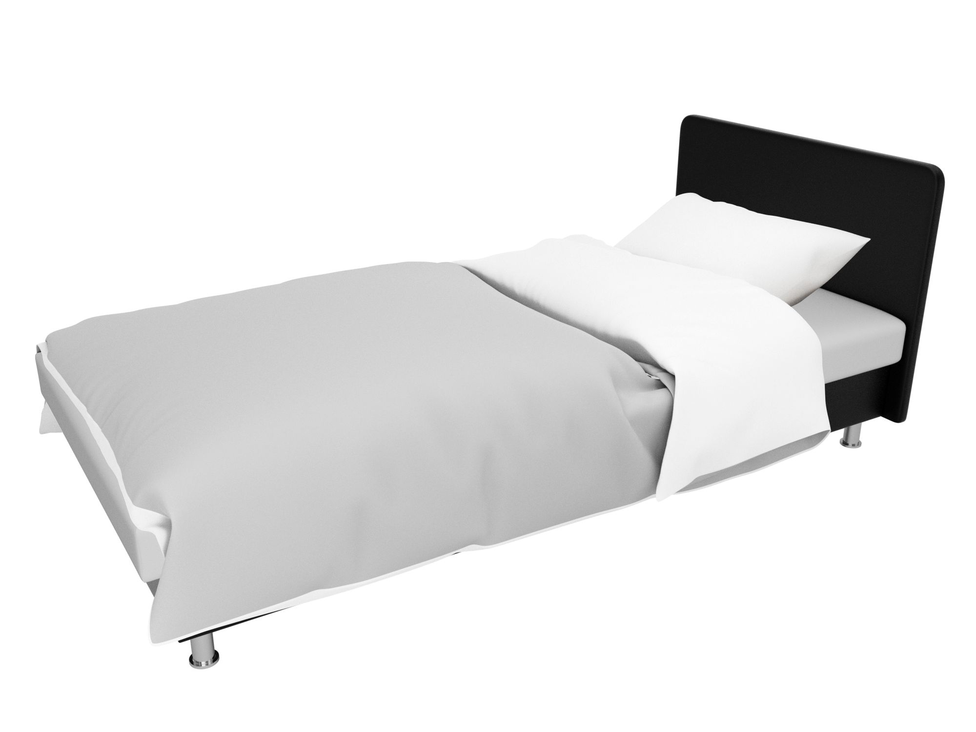 Кровать Мальта (Белый\Черный)