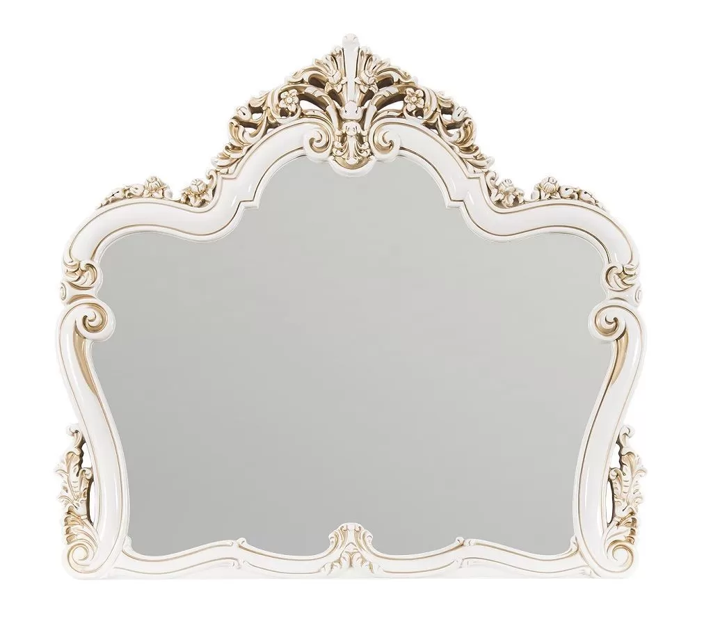 Зеркало Флоренция белый глянец (гостиная)