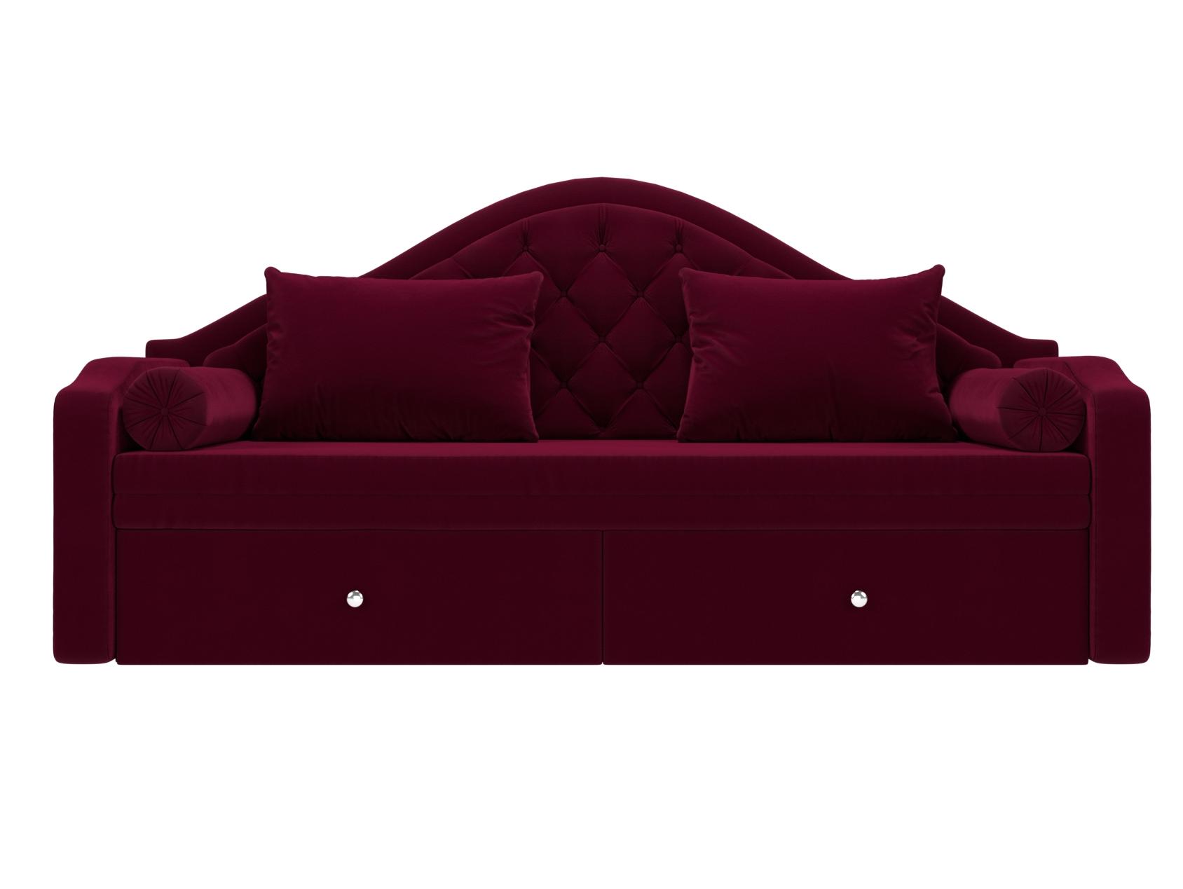 Прямой диван софа Сойер (Бордовый)