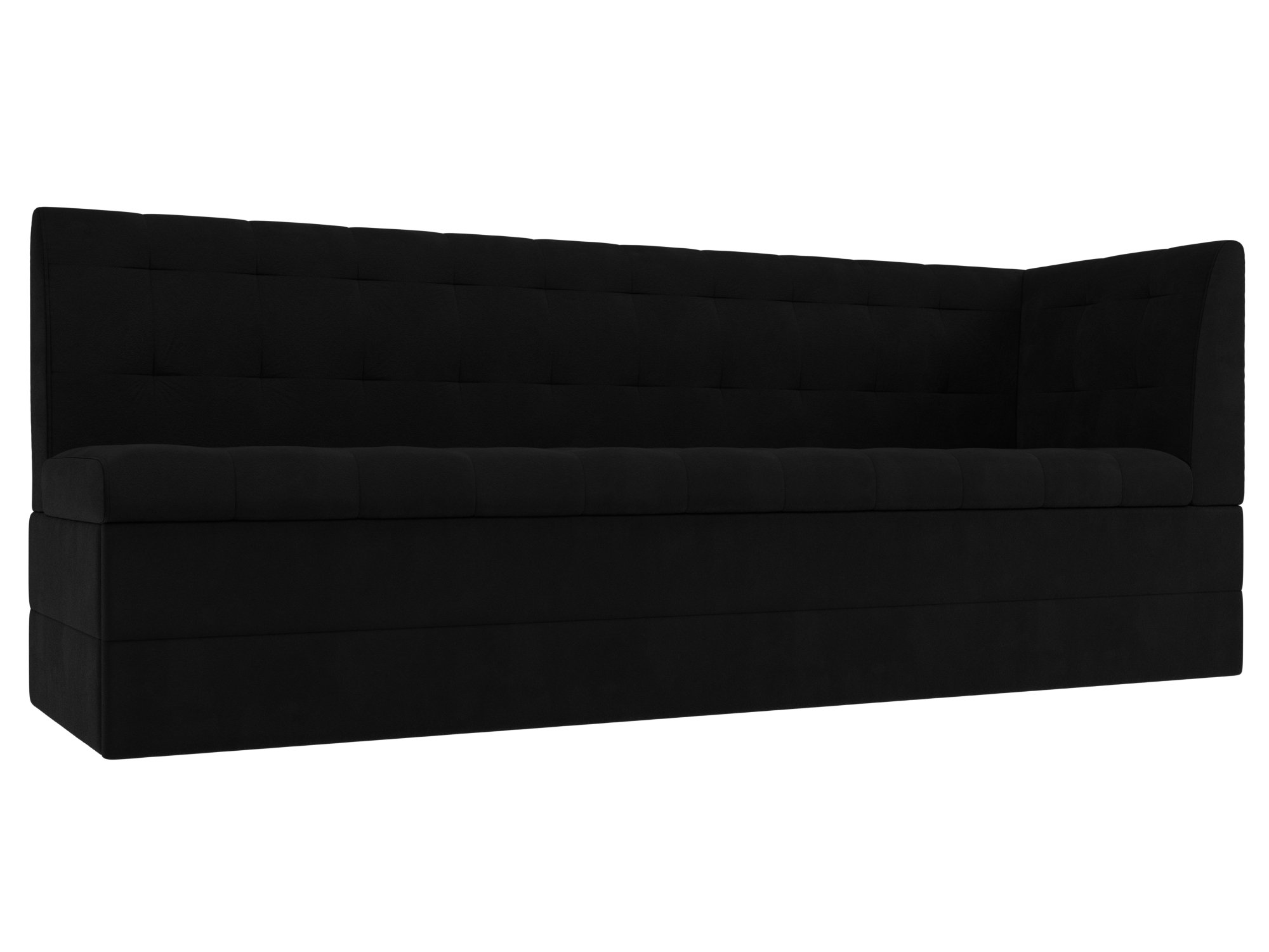 Кухонный диван Бриз с углом (Черный)