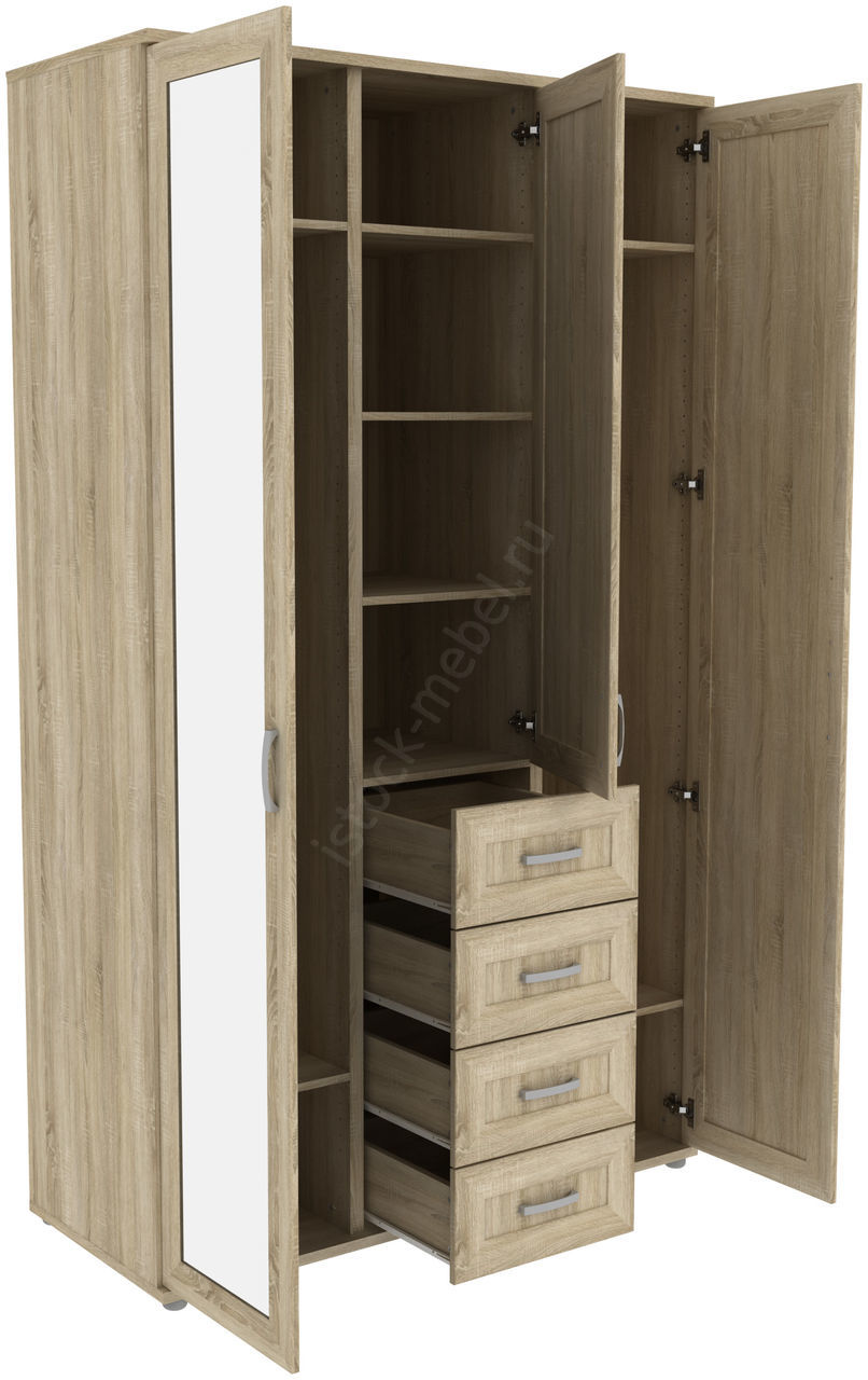 Шкаф для одежды с 2 зеркалами ГАРУН-К 513.06
