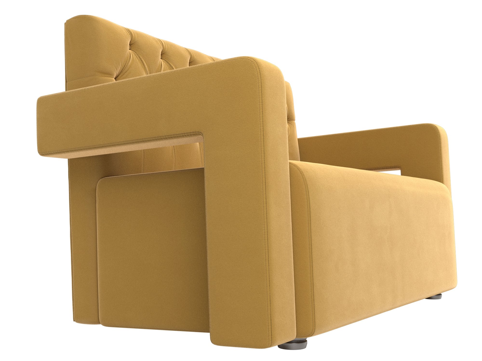 Прямой диван Рамос Люкс 2-х местный (Желтый)