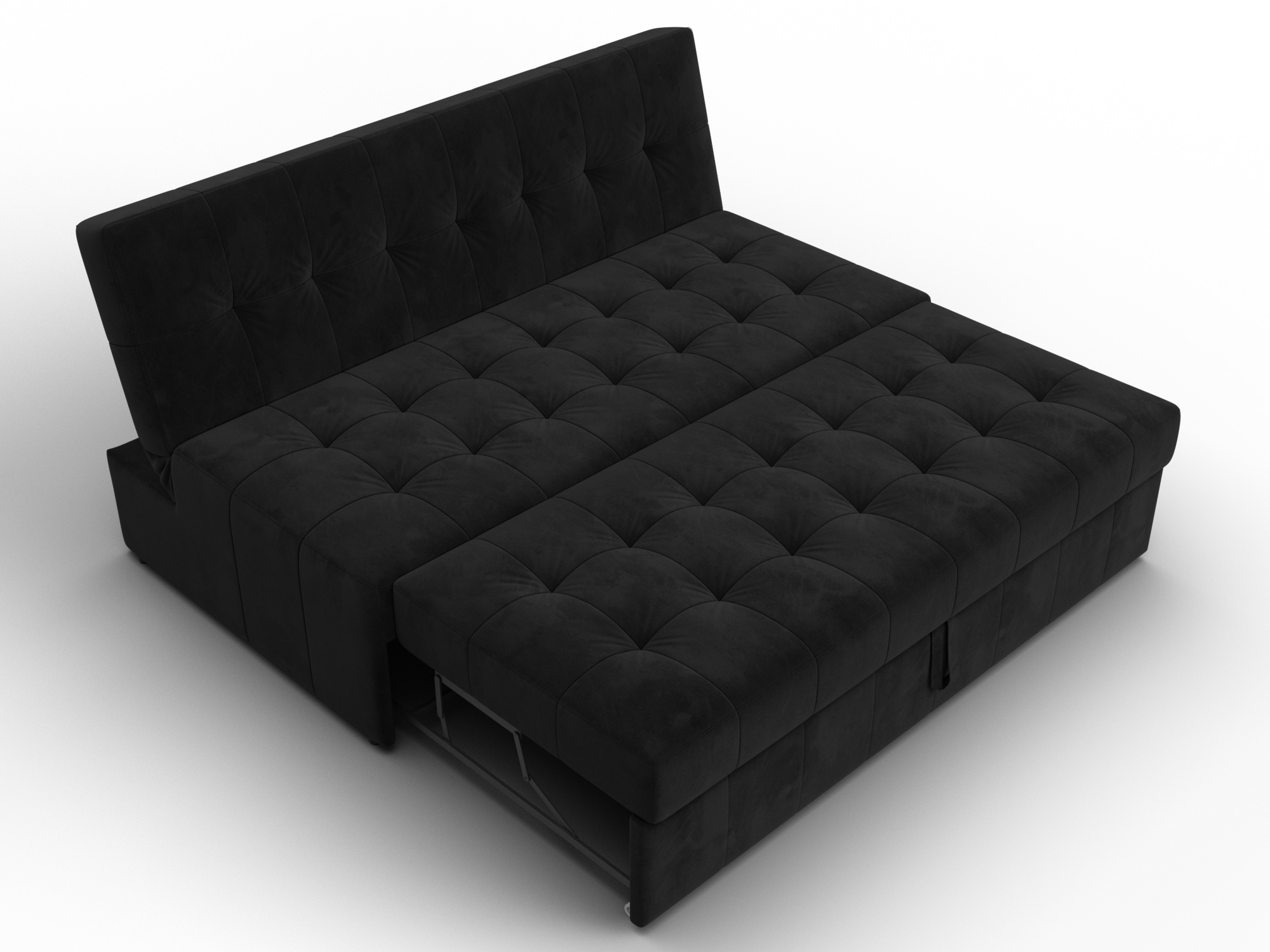 Диван прямой Лига-107 (160) ( SEVEN 35 черный )